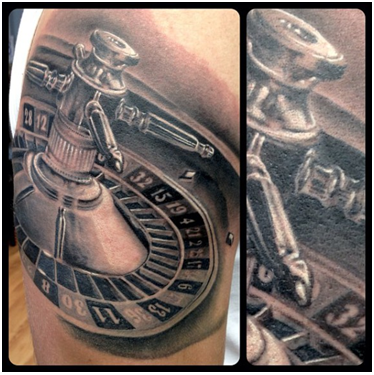 Large Roulette Tattoo