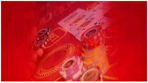 Poker Cards Under Screening