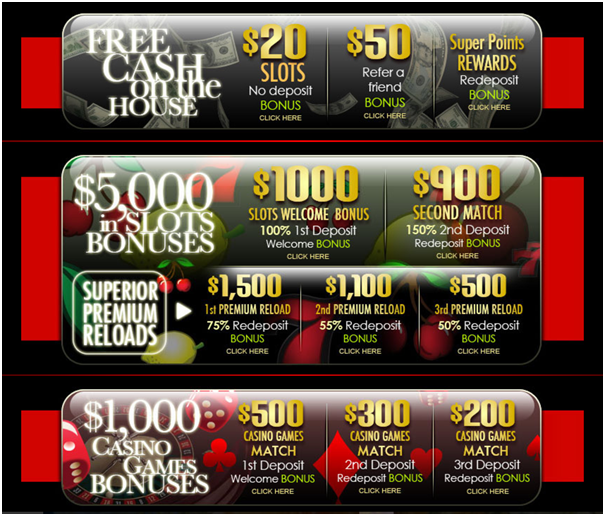 Superior casino bonus offers