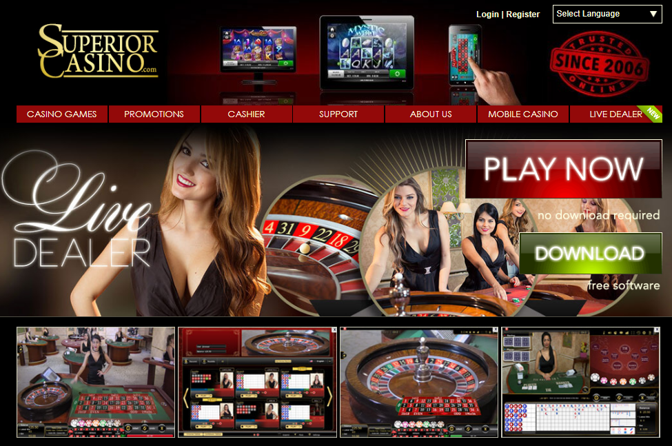 Superior Casino Live dealer games