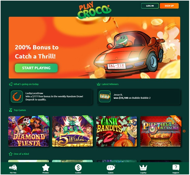 Play Croco Casino- The new online fabulous casino for Aussies