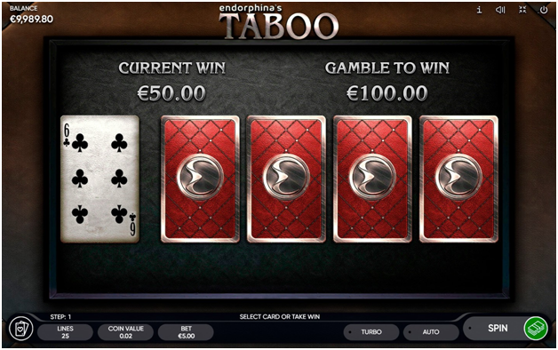 What you can win in this Taboo slot